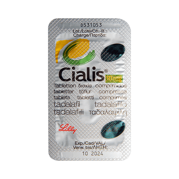 Cialis Blisterförpackningens baksida